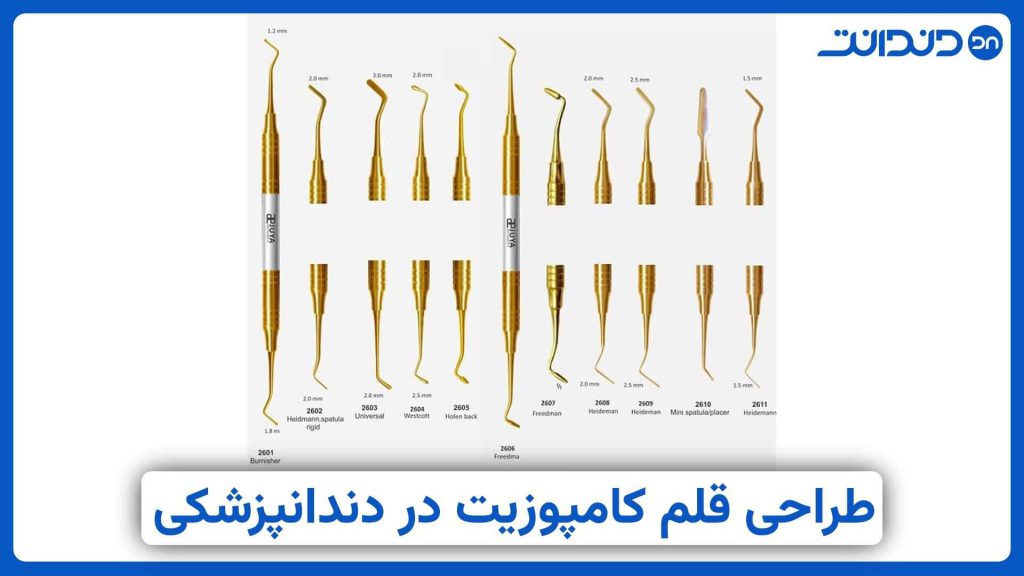 عکس از بررسی طراحی قلم کامپوزیت های دندانپزشکی