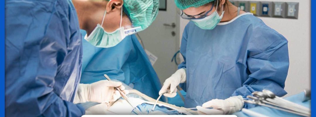 پزشکان در حال جراحی با استفاده از شان های جراحی