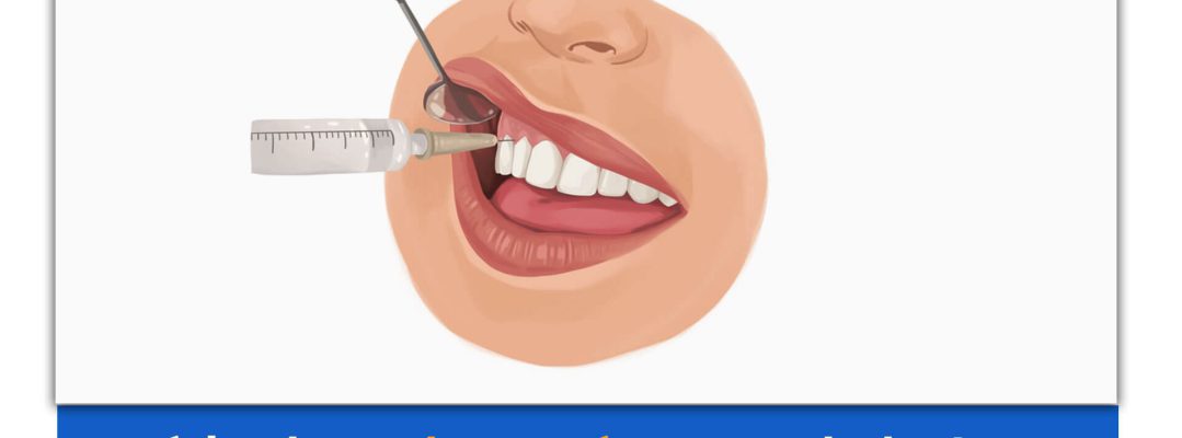 عکس سه بعدی از تزریق آمپول بی حسی دندانپزشکی به دندان