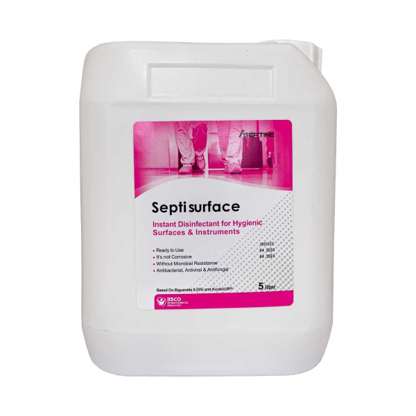 محلول ضدعفونی کننده سطوح ۵ لیتری  - Septisurface