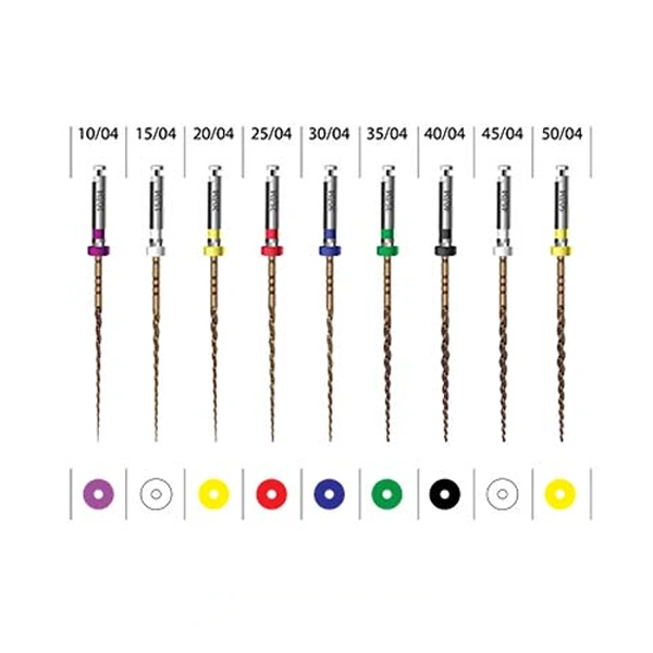 فایل روتاری طلایی تیپر ثابت 4% طول 25mm - Smart Gold Rotary File