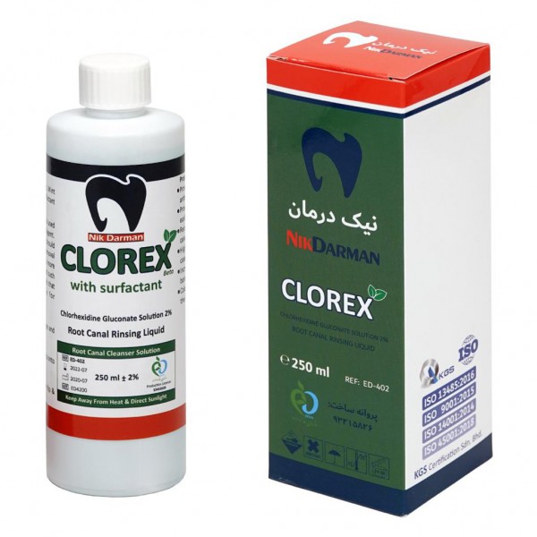 محلول کلرهگزیدین 2% 250 میل  - Clorex Clorhexidine Solution 2% 