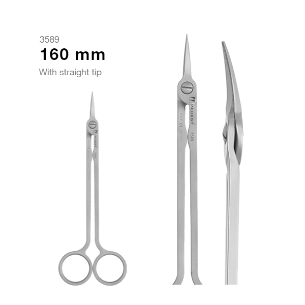 قیچی جراحی Hi-Tech Scissor مدسی سر صاف 160mm