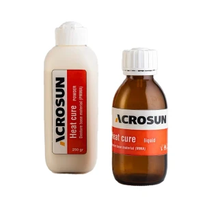 ست آکریل پختنی رنگ دندان  - Acrosun Heat Cure