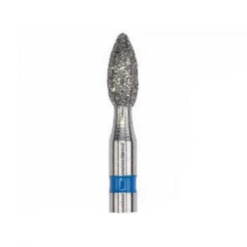 فرز الماسی مدل شعله شمعی پهن توربین با فرم 257 - Dental Diamond Burs Pointed Football 368
