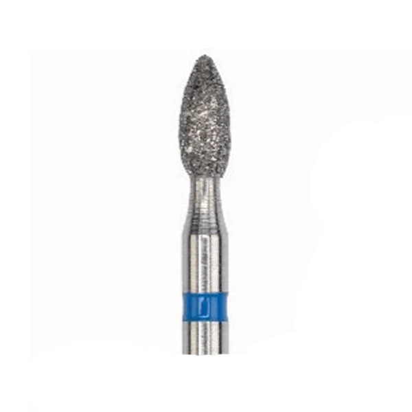 فرز الماسی مدل شعله شمعی پهن توربین با فرم 257 - Dental Diamond Burs Pointed Football 368
