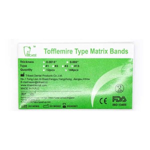 نوار ماتریکس اطفال - Tofflemire Matrix Band Strips