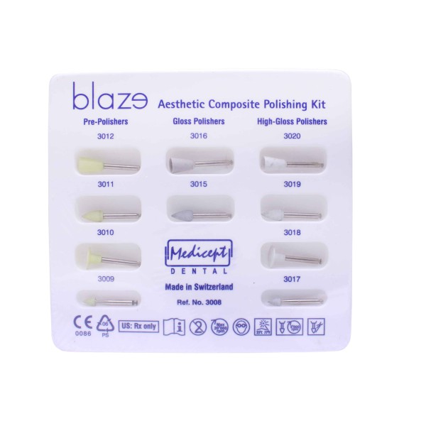 کیت مولت پرداخت کامپوزیت 10 عددی  - Blaze Composite Polishers Kit